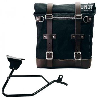 Scram Packtasche aus Segeltuch 22L-30L + Moto Guzzi V100 Mandello rechter Rahmen