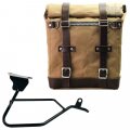Scram Packtasche aus Segeltuch 22L-30L + Moto Guzzi V100 Mandello rechter Rahmen