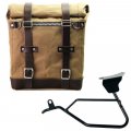 Scram Packtasche aus Segeltuch 22L-30L + Moto Guzzi V100 Mandello linker Rahmen
