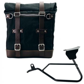Scram Packtasche aus Segeltuch 22L-30L + Moto Guzzi V100 Mandello linker Rahmen