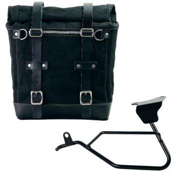 Scram Packtasche aus Segeltuch 22L-30L + Moto Guzzi V100 Mandello linker Rahmen