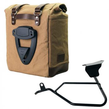Scram Packtasche aus Segeltuch 22L-30L + Moto Guzzi V100 Mandello linker Rahmen