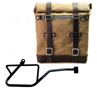 Scram Packtasche aus Segeltuch 22L-30L + Moto Guzzi V7 EURO5 PLUS (ab 2025) Rahmen Rechts