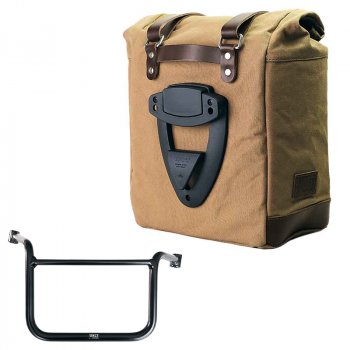 Scram Packtasche aus Segeltuch 22L-30L + Moto Guzzi V85 TT (ab 2024) Rahmen Rechts