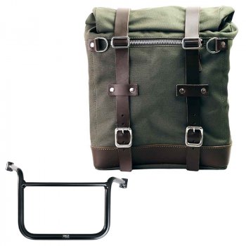 Scram Packtasche aus Segeltuch 22L-30L + Moto Guzzi V85 TT (ab 2024) Rahmen Rechts