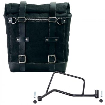 Scram Seitenkoffer in Canvas 22L-30L + Linker Hilfsrahmen R 1200 R LC