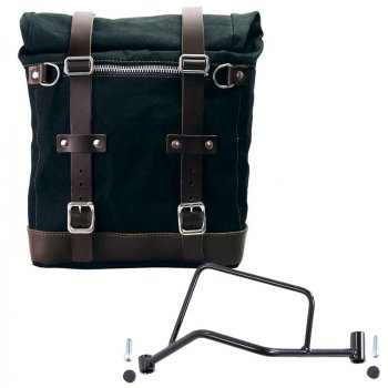 Scram Seitenkoffer in Canvas 22L-30L + Linker Hilfsrahmen R 1200 R LC