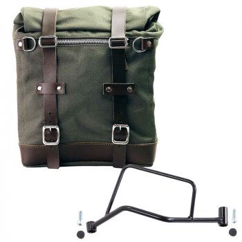 Scram Seitenkoffer in Canvas 22L-30L + Linker Hilfsrahmen R 1200 R LC