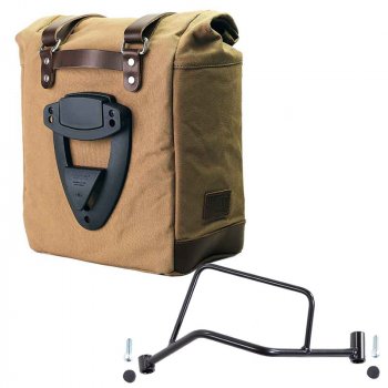 Scram Seitenkoffer in Canvas 22L-30L + Linker Hilfsrahmen R 1200 R LC