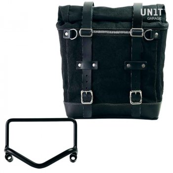 22L-30L Scram Seitentasche aus Segeltuch + R18 Rahmen für Fishtail-Auspuff