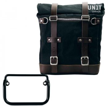 Seitentasche Scram in Canvas 22L-30L + Rahmen R18 für Auspuff mit geradem Rohr