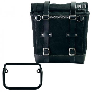 Seitentasche Scram in Canvas 22L-30L + Rahmen R18 für Auspuff mit geradem Rohr