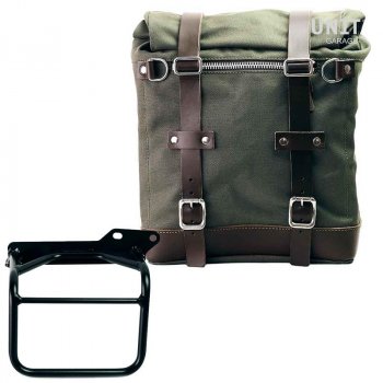 Scram Packtasche aus Segeltuch 22L-30L + Royal Enfield Himalayan Rahmen, Scram 411 rechts