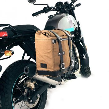 Scram Packtasche aus Segeltuch 22L-30L + Royal Enfield Himalayan Rahmen, Scram 411 rechts