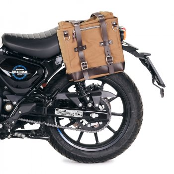 Scram Packtasche aus Segeltuch 22L-30L + Royal Enfield Hunter 350 Linker Rahmen