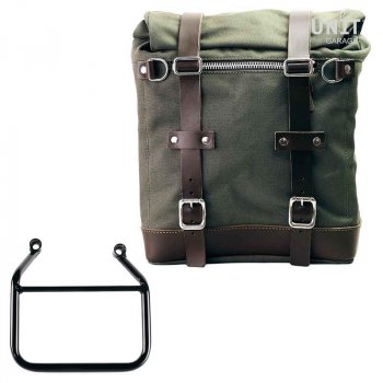 Scram Packtasche aus Segeltuch 22L-30L + Thriumph Speed 400 & Scrambler 400 X Rahmen rechts (Nur kompatibel mit unserem niedrigen Abgascode: 4206Low)