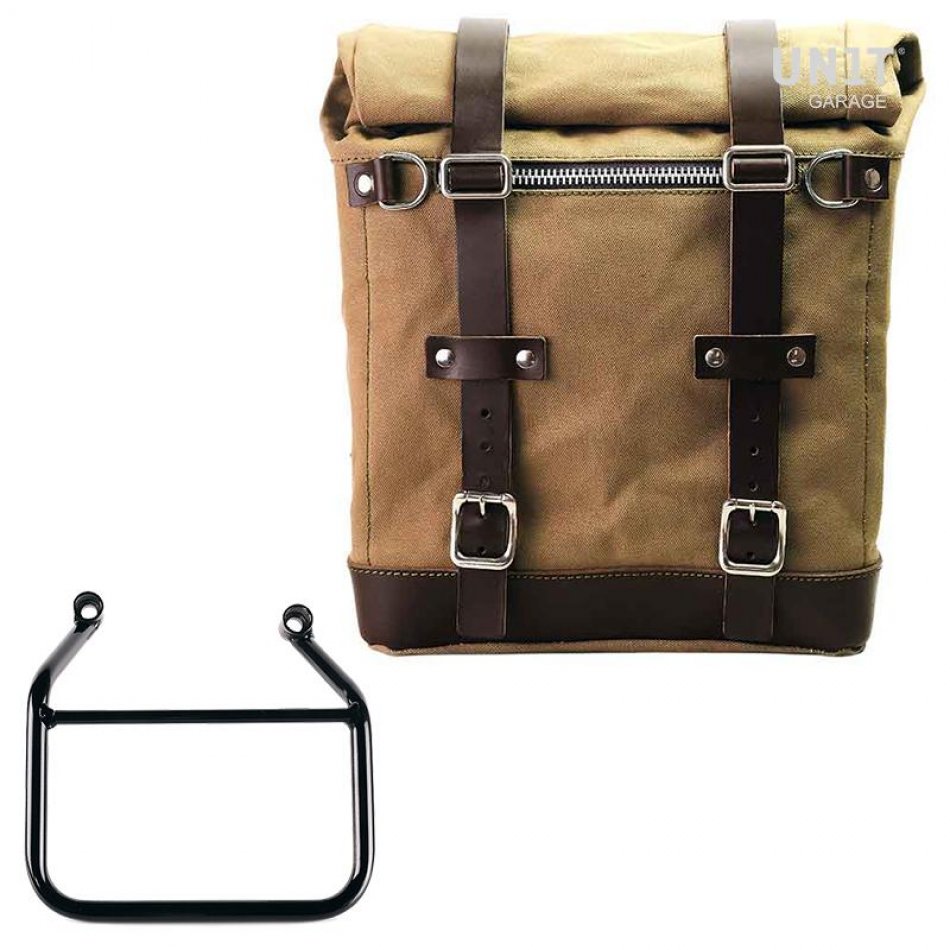 Scram Packtasche aus Segeltuch 22L-30L + Thriumph Speed 400 & Scrambler 400 X Rahmen rechts (Nur kompatibel mit unserem niedrigen Abgascode: 4206Low)