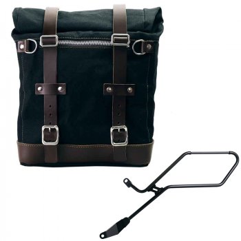 Scram Packtasche aus Segeltuch 22L-30L + Triumph Bonneville Bobber Linker Rahmen