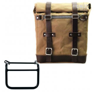 Scram Packtasche aus Segeltuch 22L-30L + Rechter Hilfsrahmen Triumph Scrambler 1200 XC_XE (ab 2019)