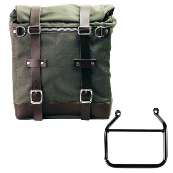 Scram Packtasche aus Segeltuch 22L-30L + Triumph Speed 400 & Scrambler 400 X Rahmen links