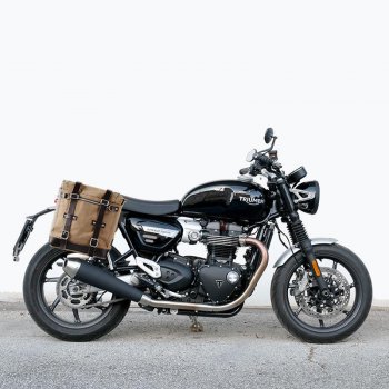 22L-30L Scram Canvas Seitentasche + rechter Hilfsrahmen Triumph Speed Twin 1200 (ab 2019)
