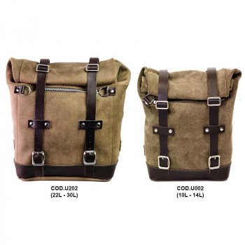 Seitentasche Scram aus Spaltleder 22L-30L
