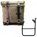 Seitentasche Scram aus Spaltleder 22L-30L + BMW R1300GS Rahmen links