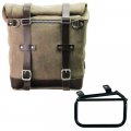 Seitentasche Scram aus Spaltleder 22L-30L + Linker Rahmen Ducati Scrambler (ab 2023)