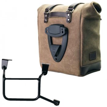 Seitentasche Scram aus Spaltleder 22L-30L + Honda CRF1100L Africa Twin & Adventure Sports (ab 2024) Rahmen Rechts