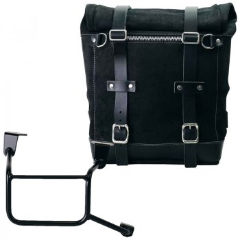 Seitentasche Scram aus Spaltleder 22L-30L + Honda CRF1100L Africa Twin & Adventure Sports (ab 2024) Rahmen Rechts