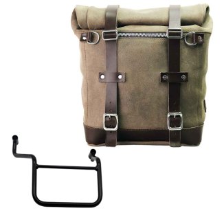 Seitentasche Scram aus Spaltleder 22L-30L + Honda Transalp 750 (ab 2023) Rechter Rahmen