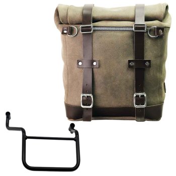 Seitentasche Scram aus Spaltleder 22L-30L + Honda Transalp 750 (ab 2023) Rechter Rahmen