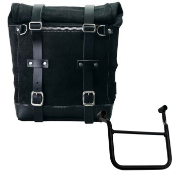 Seitentasche Scram aus Spaltleder 22L-30L + Honda Transalp 750 (ab 2023) Rahmen Links