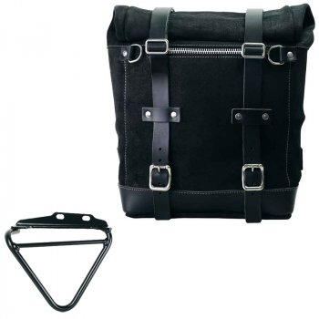 Seitentasche Scram aus Spaltleder 22L-30L + Husqvarna 125-250-401 (ab 2024) Rahmen rechts 