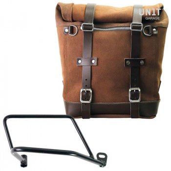 22L-30L Scram Seitentasche aus Spaltleder + rechter Kawasaki Z900RS Rahmen