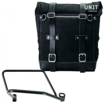 22L-30L Scram Seitentasche aus Spaltleder + rechter Kawasaki Z900RS Rahmen