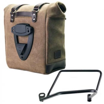 22L-30L Scram Split Leather Seitentasche + Kawasaki Z900RS linker Rahmen