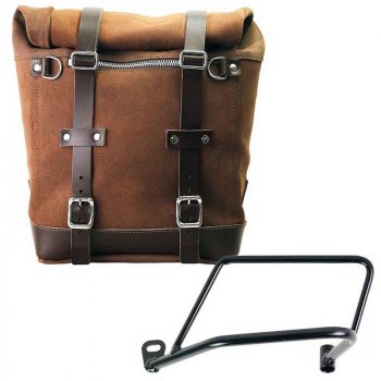 22L-30L Scram Split Leather Seitentasche + Kawasaki Z900RS linker Rahmen