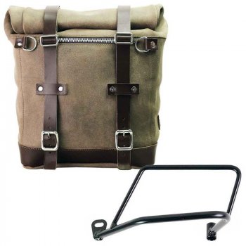 22L-30L Scram Split Leather Seitentasche + Kawasaki Z900RS linker Rahmen