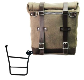 Seitentasche Scram aus Spaltleder 22L-30L + KTM 1290/1390 Super Adventure S-R rechter Rahmen