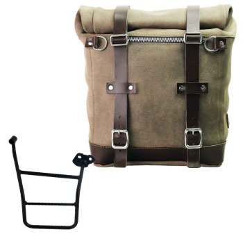 Seitentasche Scram aus Spaltleder 22L-30L + KTM 1290/1390 Super Adventure S-R rechter Rahmen