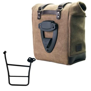 Seitentasche Scram aus Spaltleder 22L-30L + KTM 1290/1390 Super Adventure S-R rechter Rahmen