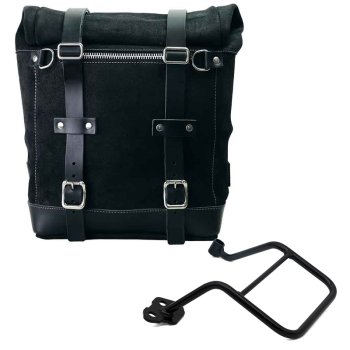Seitentasche Scram aus Spaltleder 22L-30L + KTM 1290/1390 Super Adventure S-R Linker Rahmen