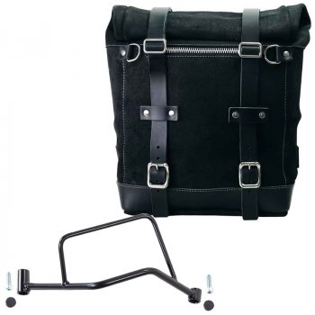 Seitentasche Scram aus Spaltleder 22L-30L + rechter Rahmen R 1200 R LC