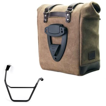 Seitentasche Scram aus Spaltleder 22L-30L + Triumph Street Scrambler 900 (ab 2026) Rechter Rahmen