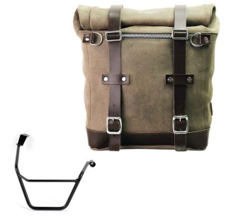 Seitentasche Scram aus Spaltleder 22L-30L + Triumph Street Scrambler 900 (ab 2026) Rechter Rahmen