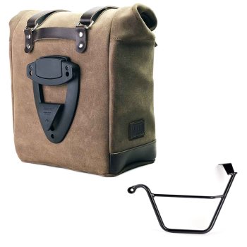 Seitentasche Scram aus Spaltleder 22L-30L + Triumph Street Scrambler 900 (ab 2026) Linker Rahmen