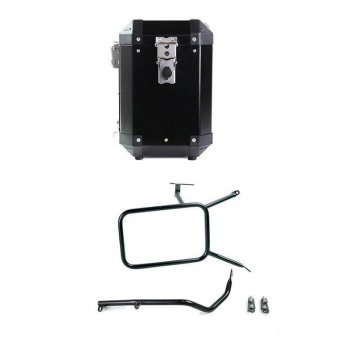 Paar Atlas-Taschen aus Aluminium 47L + 41L mit NineT-Rahmen