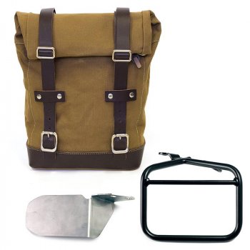 Seitentasche Canvas + rechter Hilfsrahmen Ducati Scrambler