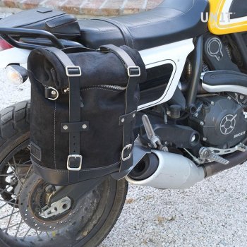 Seitentasche Canvas + rechter Hilfsrahmen Ducati Scrambler